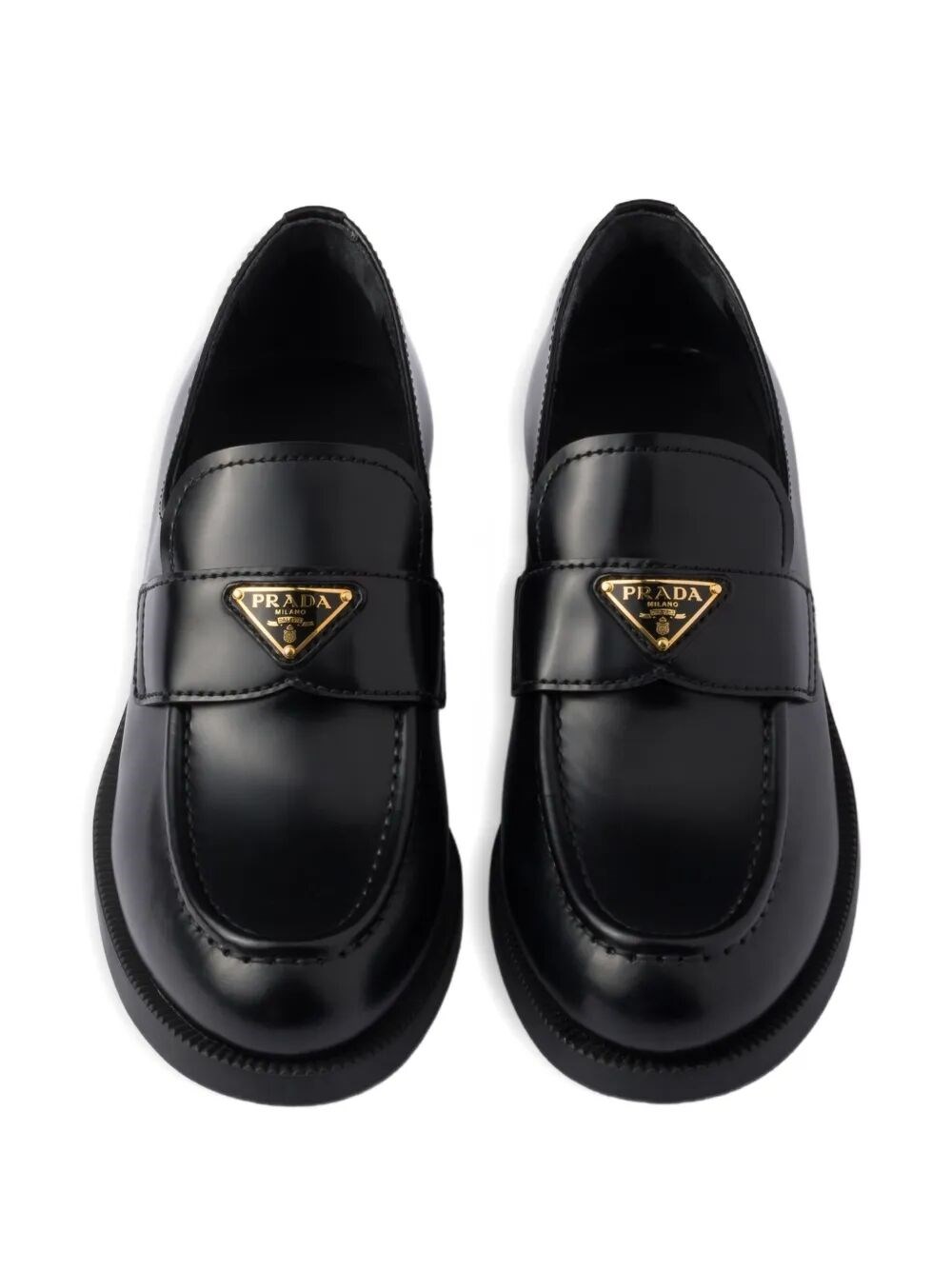 BRUSHED LEATHER LOAFERS