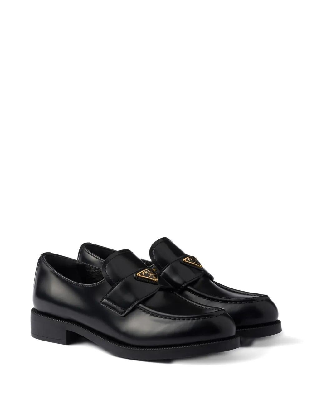 BRUSHED LEATHER LOAFERS