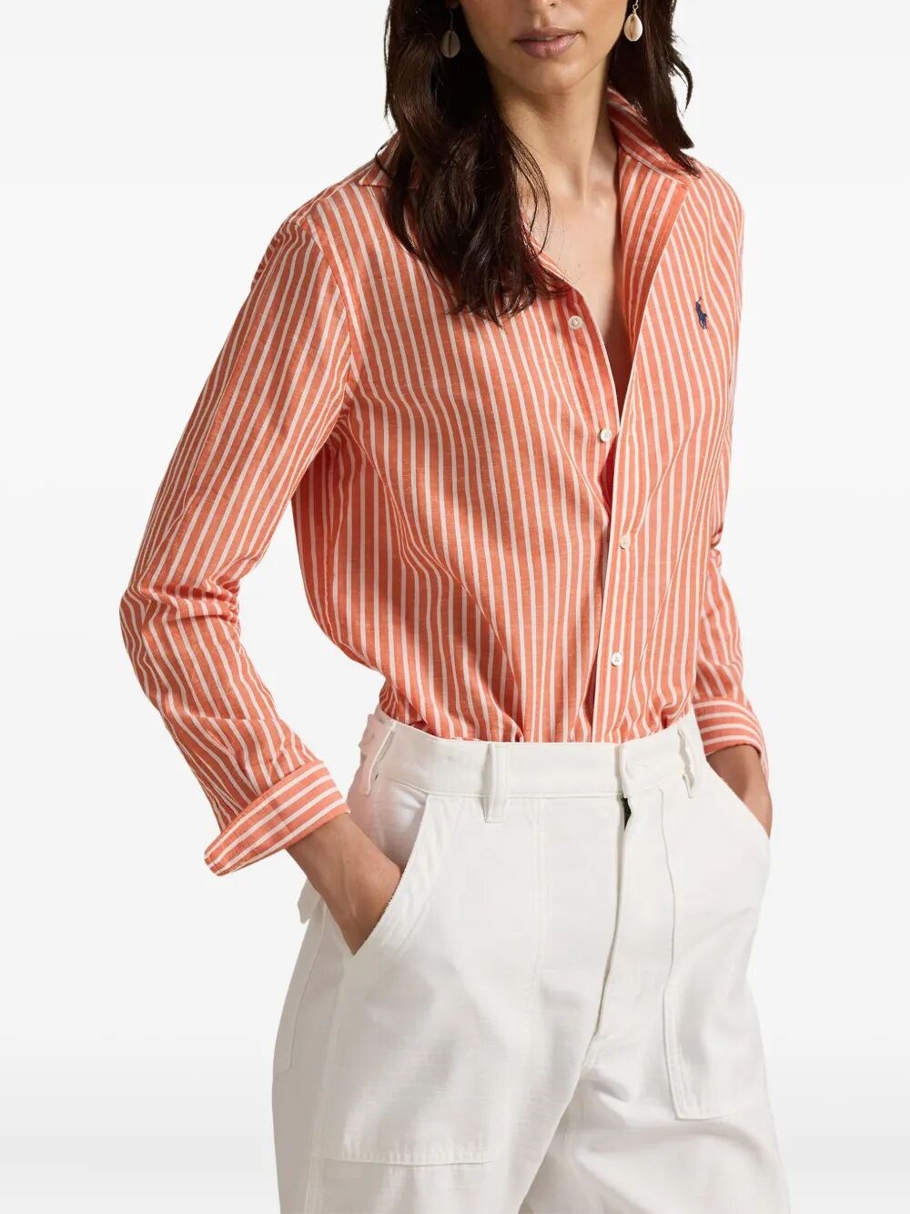RELAXED FIT STRIPED COTTON SHIRT