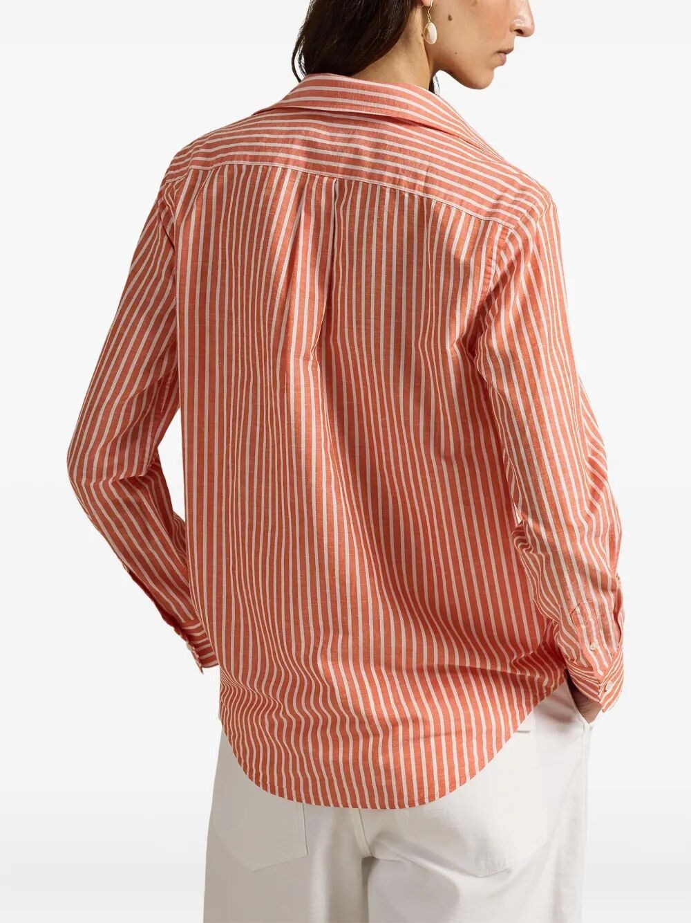 RELAXED FIT STRIPED COTTON SHIRT