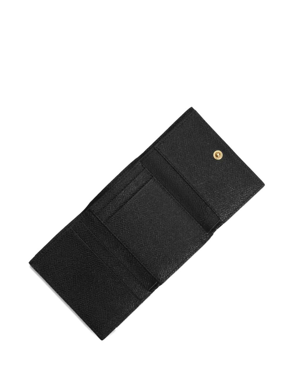 LEOPARD-PRINT TRI-FOLD WALLET IN DAUPHINE LEATHER