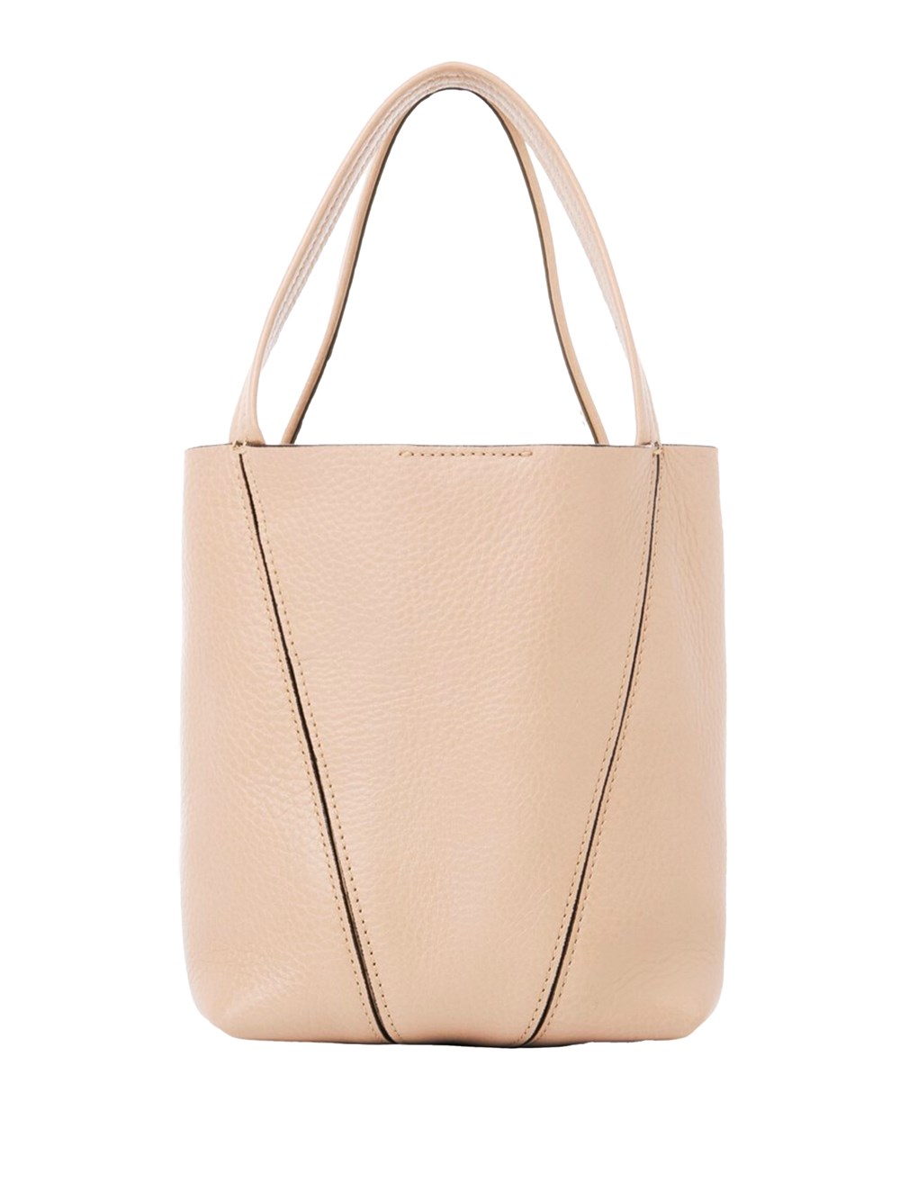 SMALL CHLOÉ SPIN TOTE BAG IN GRAINED LEATHER