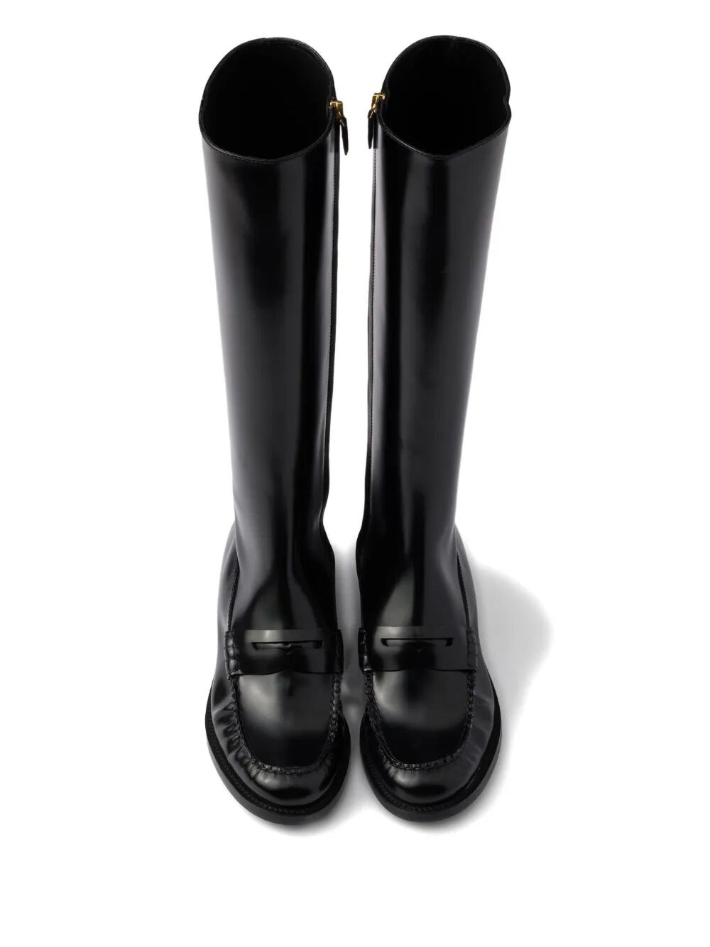 LEATHER LOAFERS BOOTS