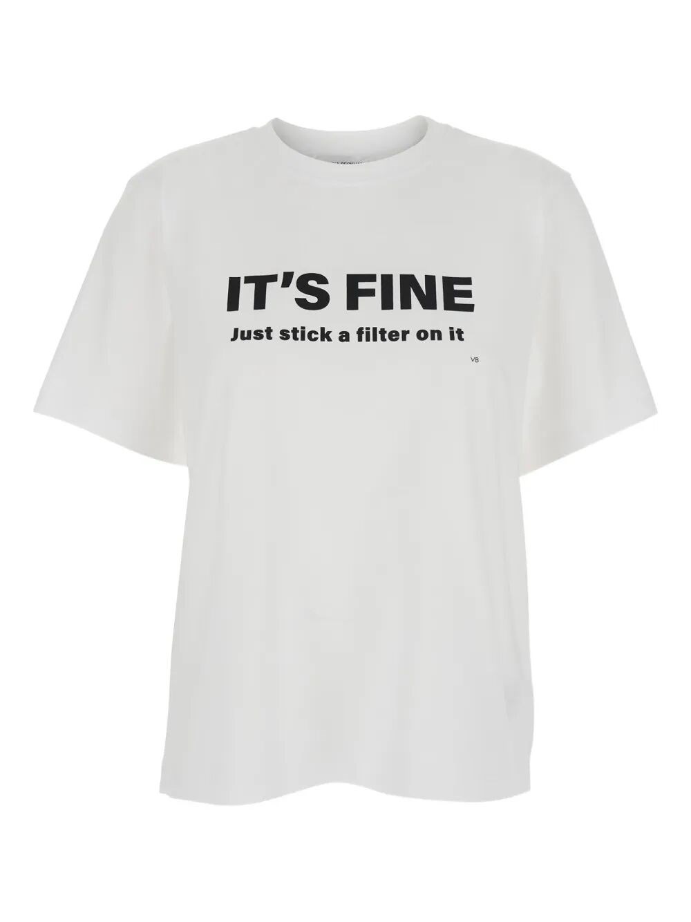 JUST STICK A FILTER ON IT SLOGAN T-SHIRT 