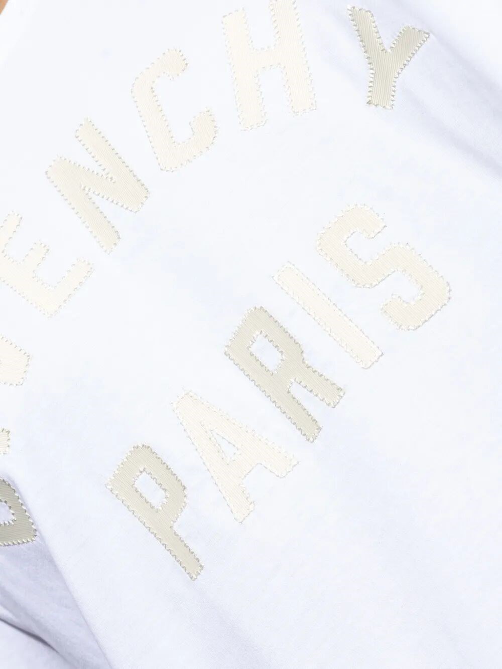 GIVENCHY PARIS EMBROIDERY COTTON T-SHIRT