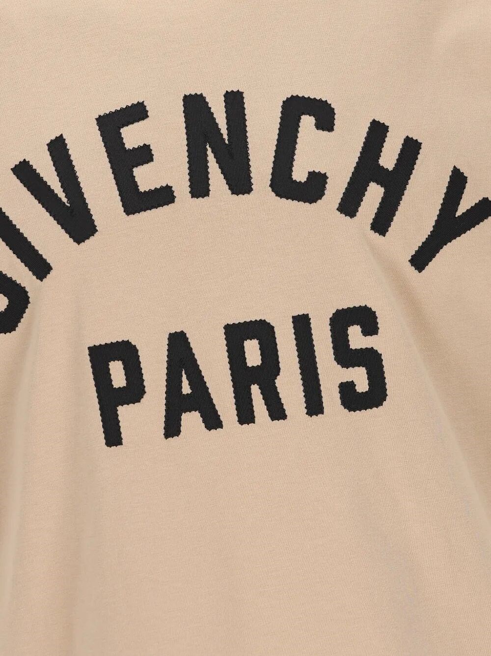 GIVENCHY PARIS EMBROIDERY COTTON T-SHIRT