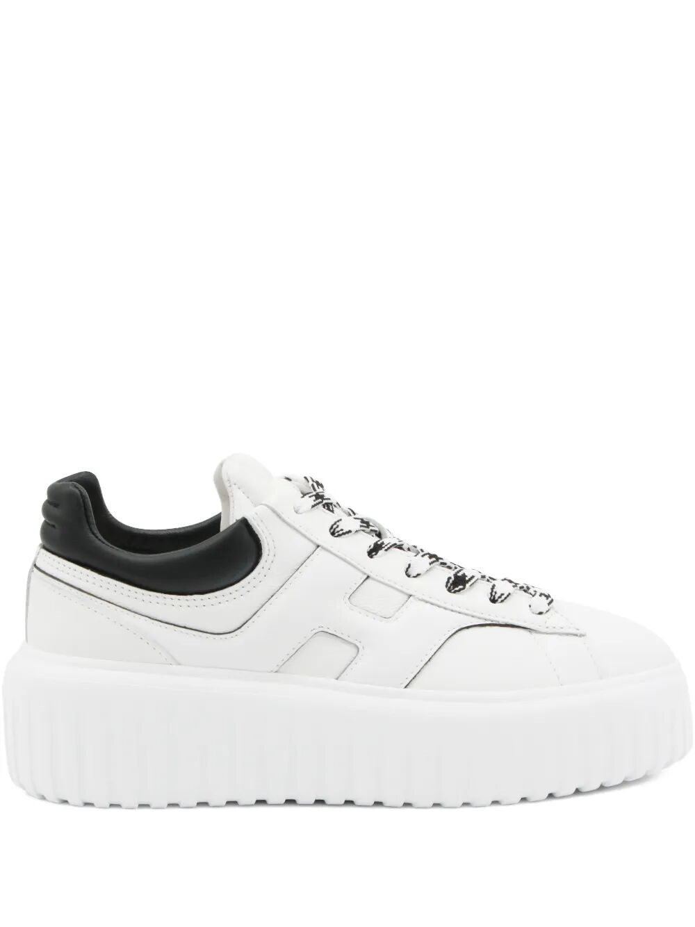 HOGAN H-STRIPES SMOOTH LEATHER SNEAKERS