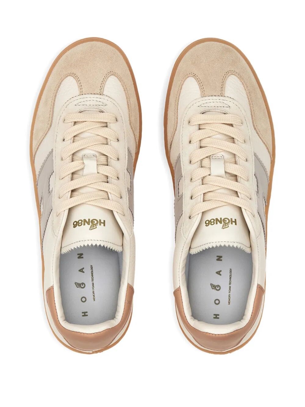 HOGAN COOL SMOOTH LEATHER AND SUEDE SNEAKERS