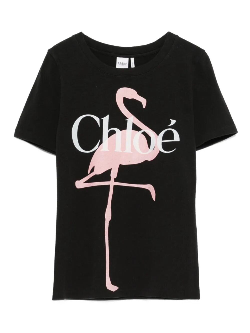 BABY FIT FLAMINGO-PRINT COTTON JERSEY T-SHIRT