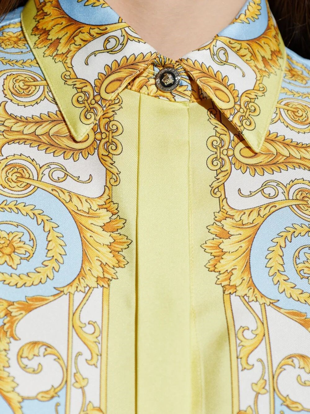 BAROQUE-PRINTED SILK SHIRT