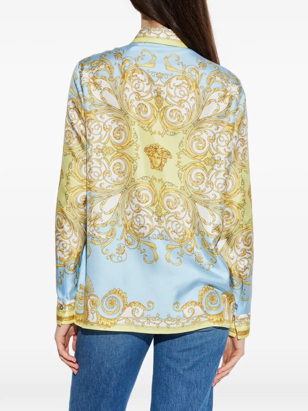 BAROQUE-PRINTED SILK SHIRT