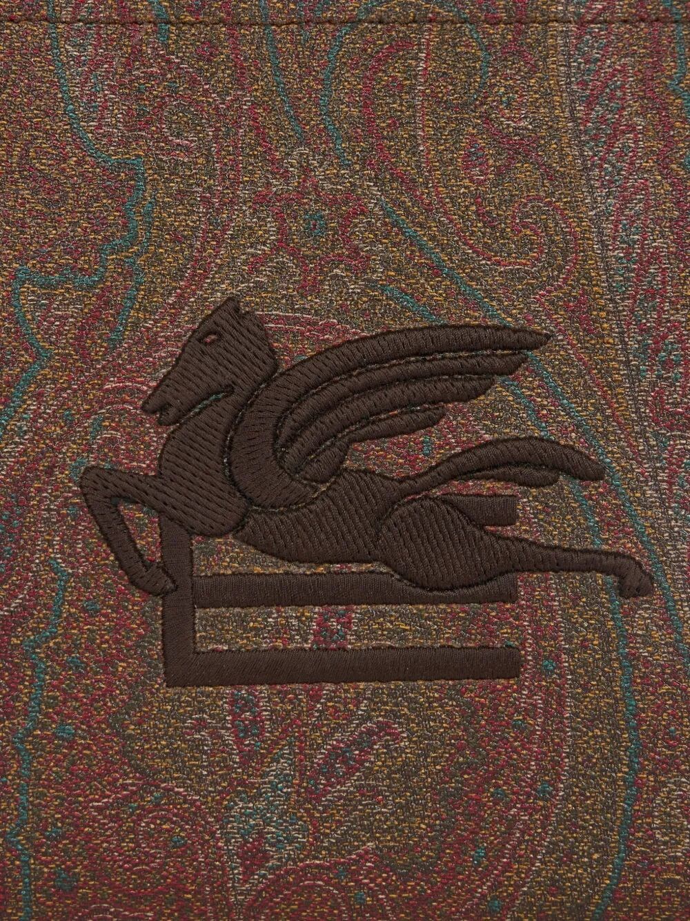 ARNICA POUCH WITH WRISTLET AND PEGASO-EMBROIDERY