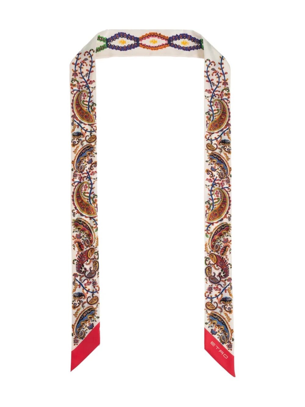 PAISLEY-PRINT SILK SCARF