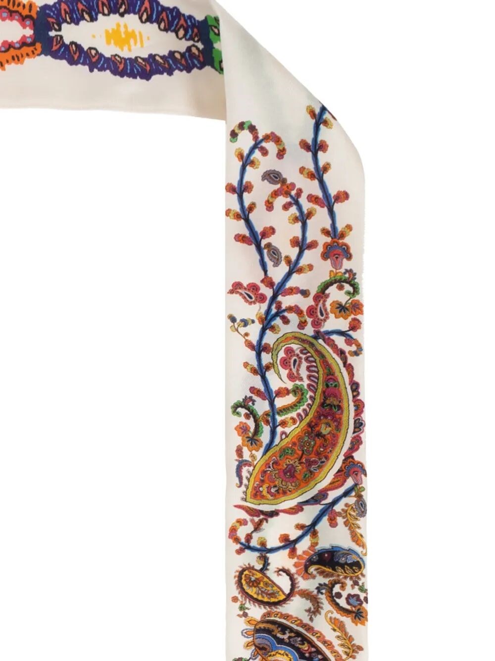 PAISLEY-PRINT SILK SCARF