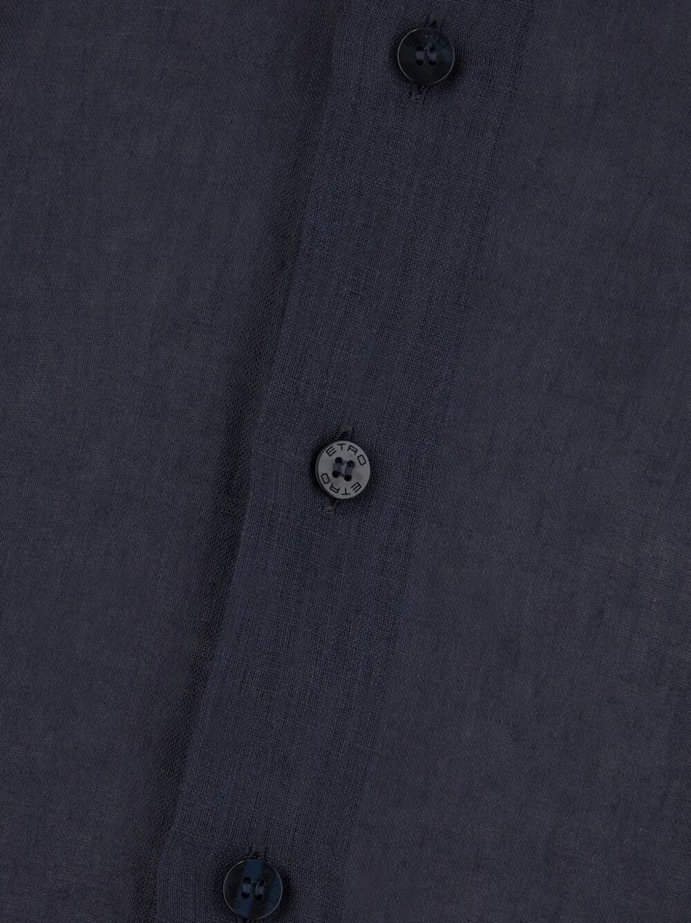 LINEN SHIRT WITH PEGASO EMBROIDERY