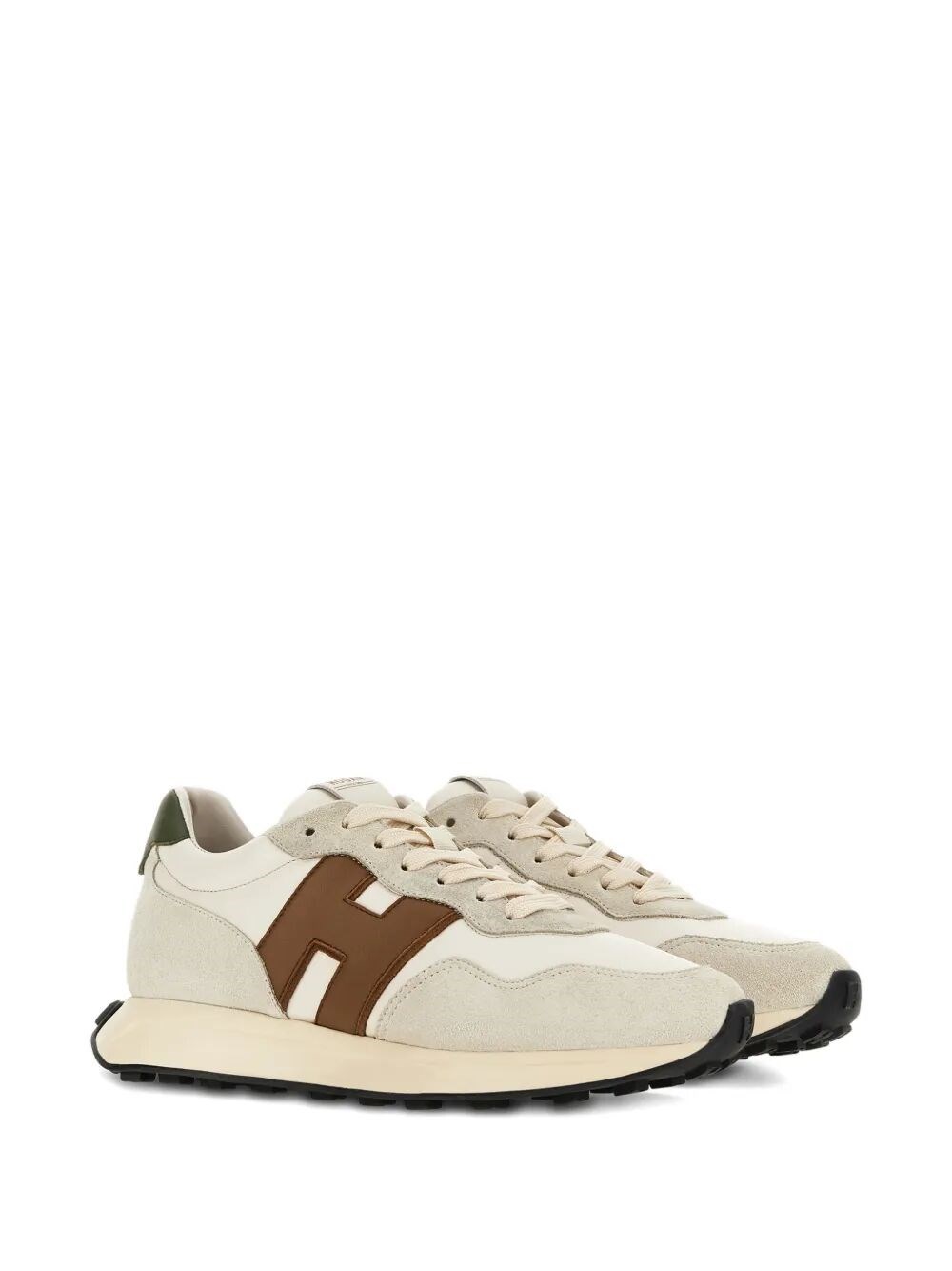 HOGAN H601 NAPPA LEATHER AND SUEDE SNEAKERS