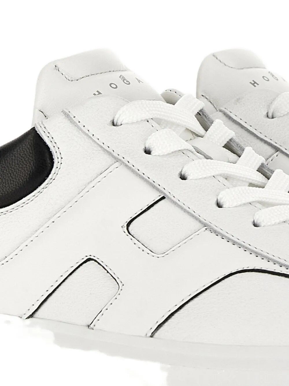 HOGAN H-STRIPES LEATHER SNEAKERS