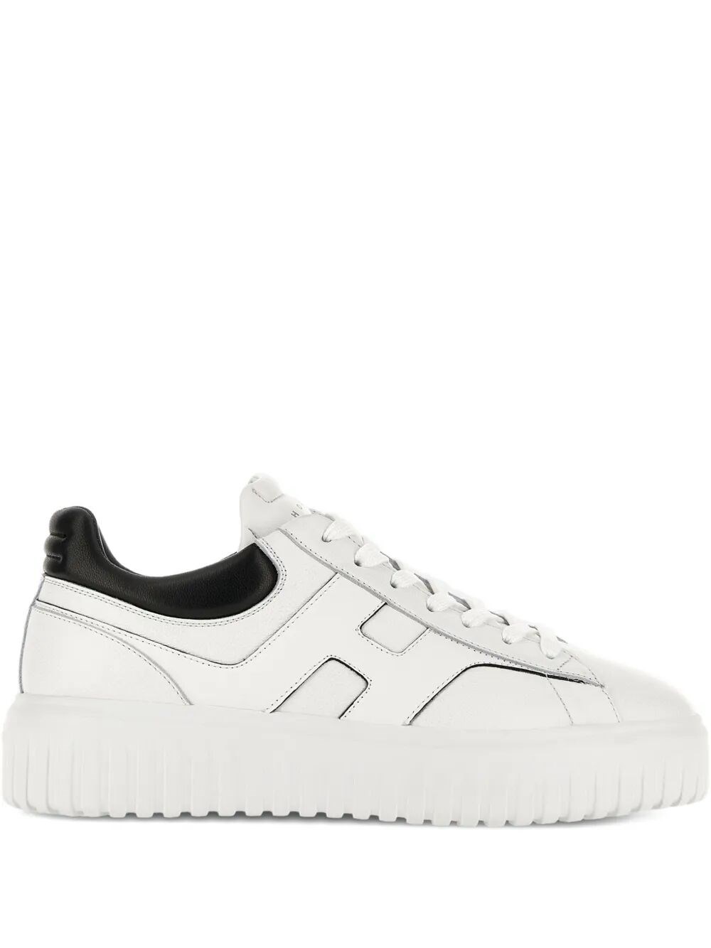HOGAN H-STRIPES LEATHER SNEAKERS