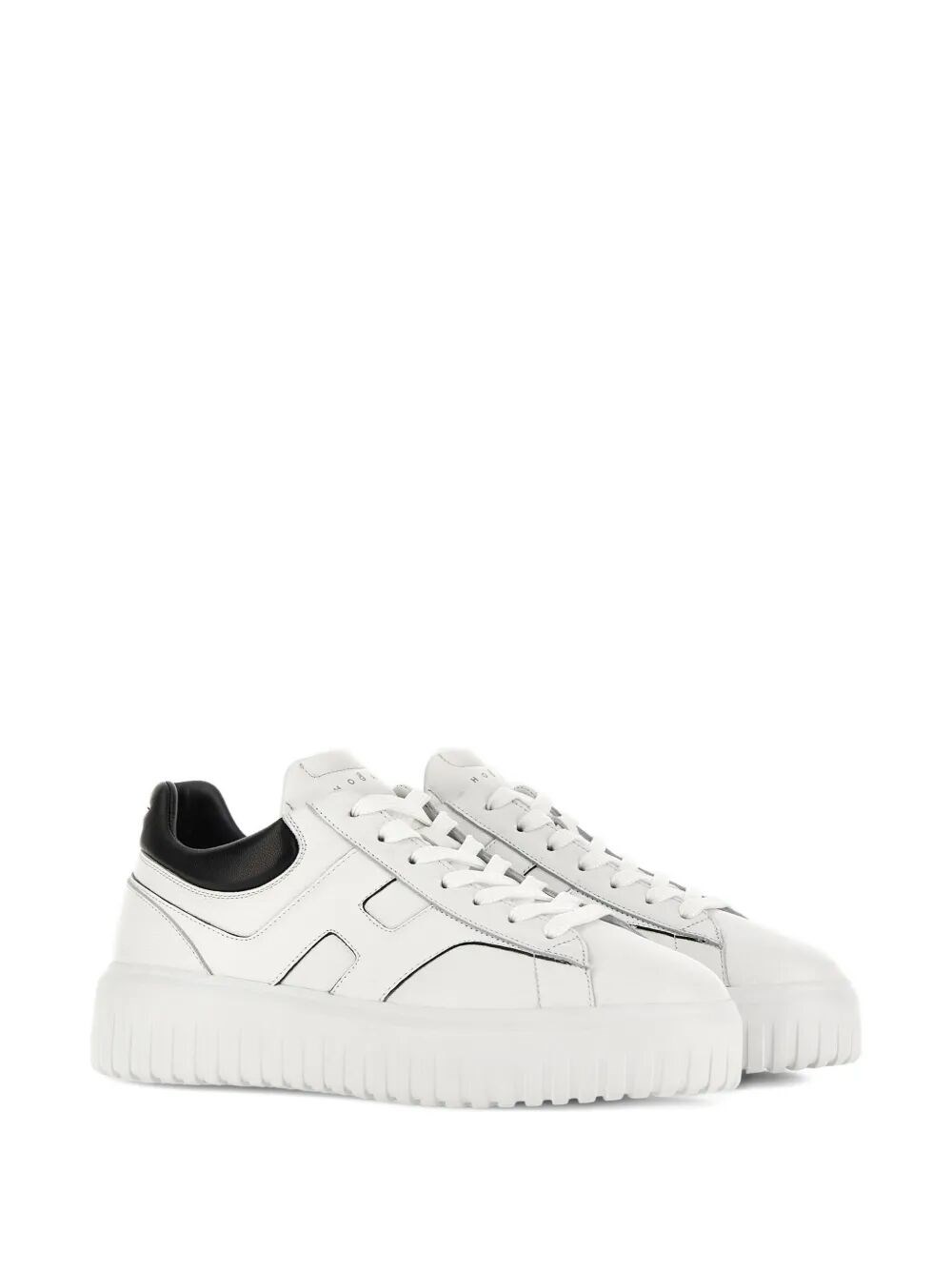 HOGAN H-STRIPES LEATHER SNEAKERS