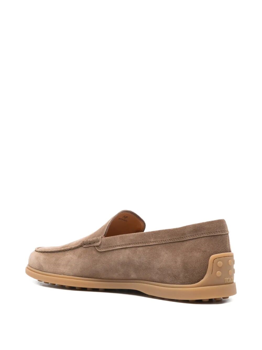 SUEDE LOAFERS WITH RUBBER SOLE