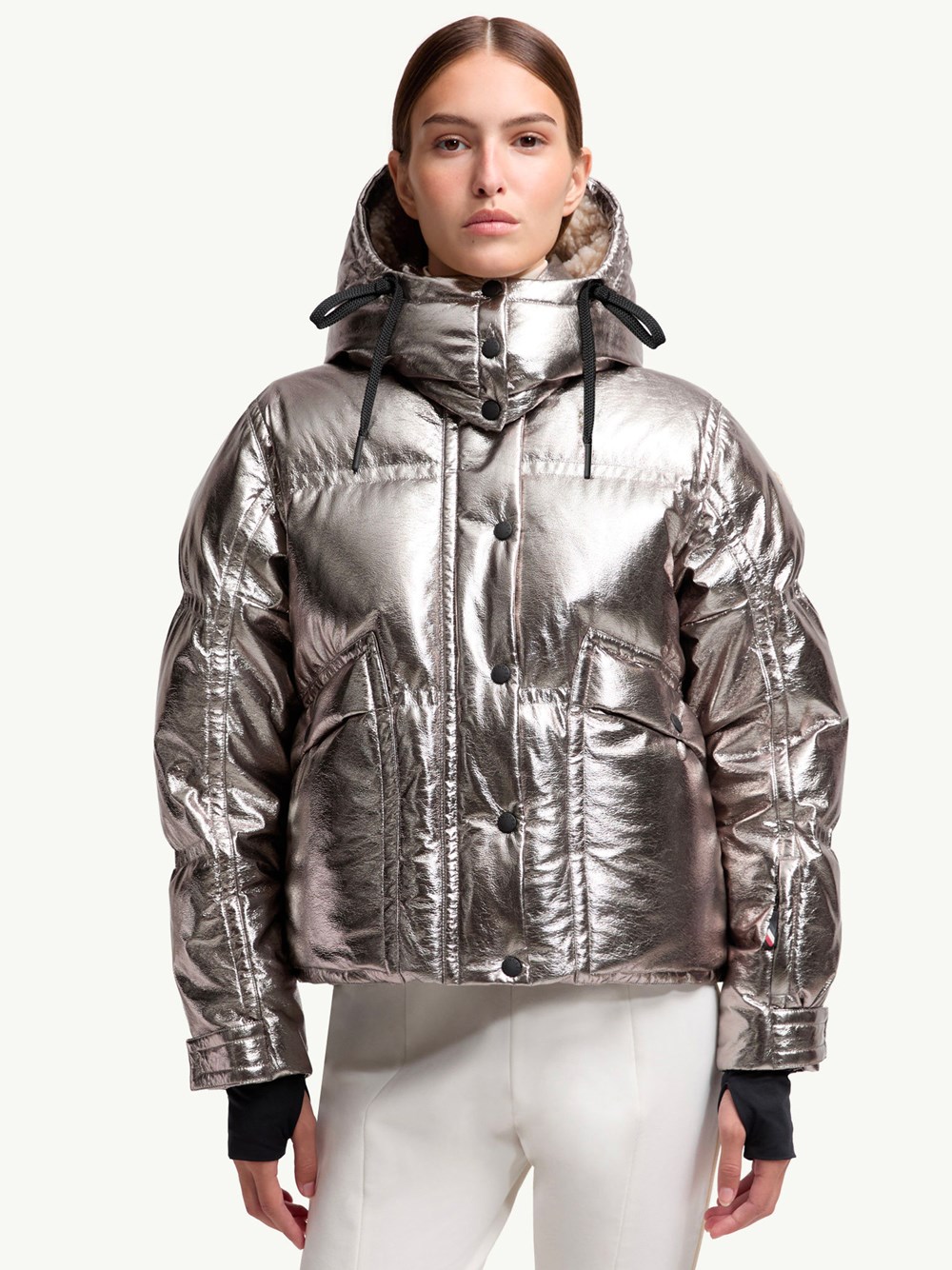 CALAQUE METALLIC HOODED SKI JACKET