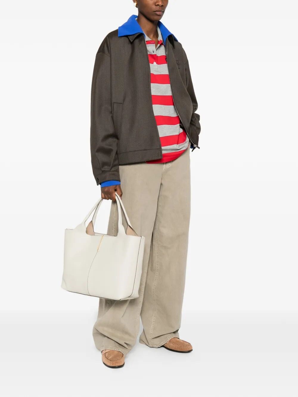 MEDIUM-SMALL LEATHER SHOPPING BAG