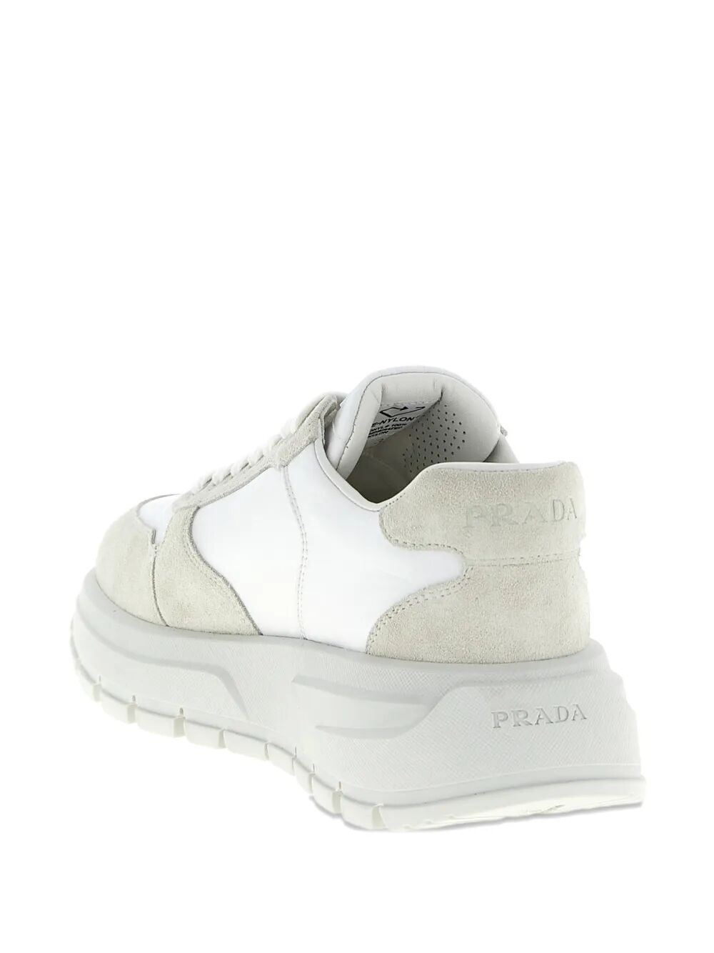 PRAX 2.0 RE-NYLON AND SUEDE SNEAKERS