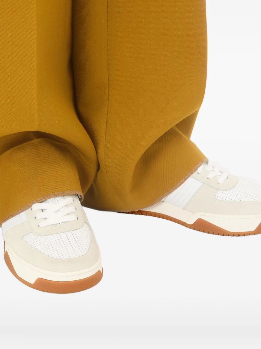 SPARRY SNEAKERS IN SPLIT LEATHER AND NAPPA