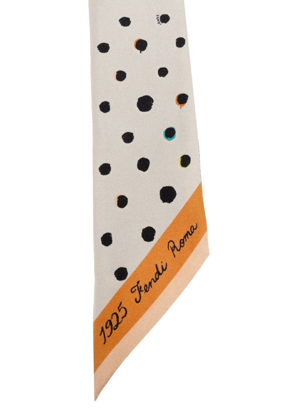 FALENA DOTS TWO-SIDED SILK SCARF