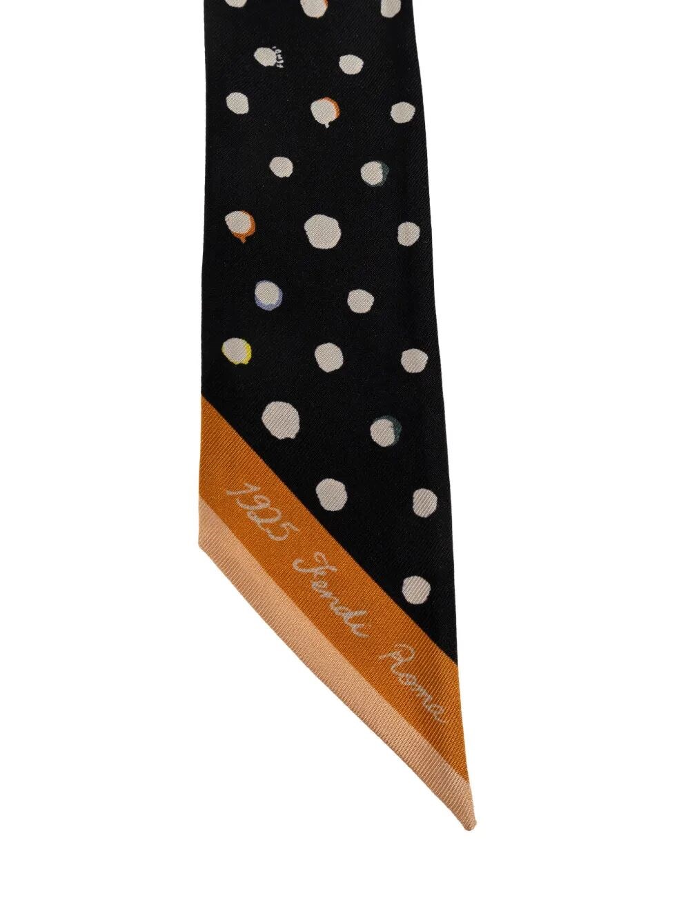 FALENA DOTS TWO-SIDED SILK SCARF