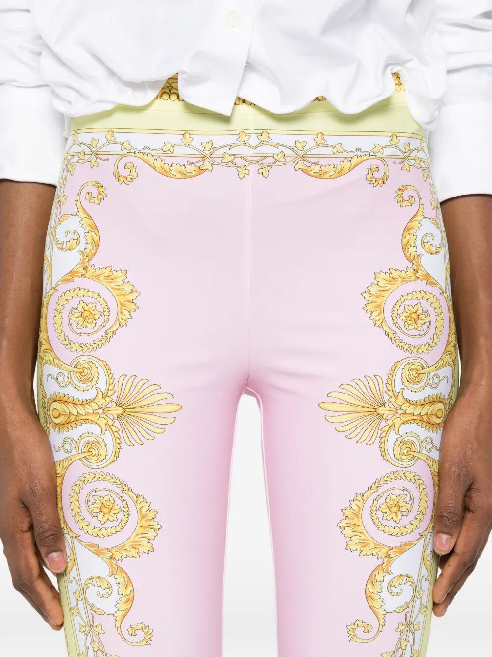 BAROQUE-PRINT LEGGINGS