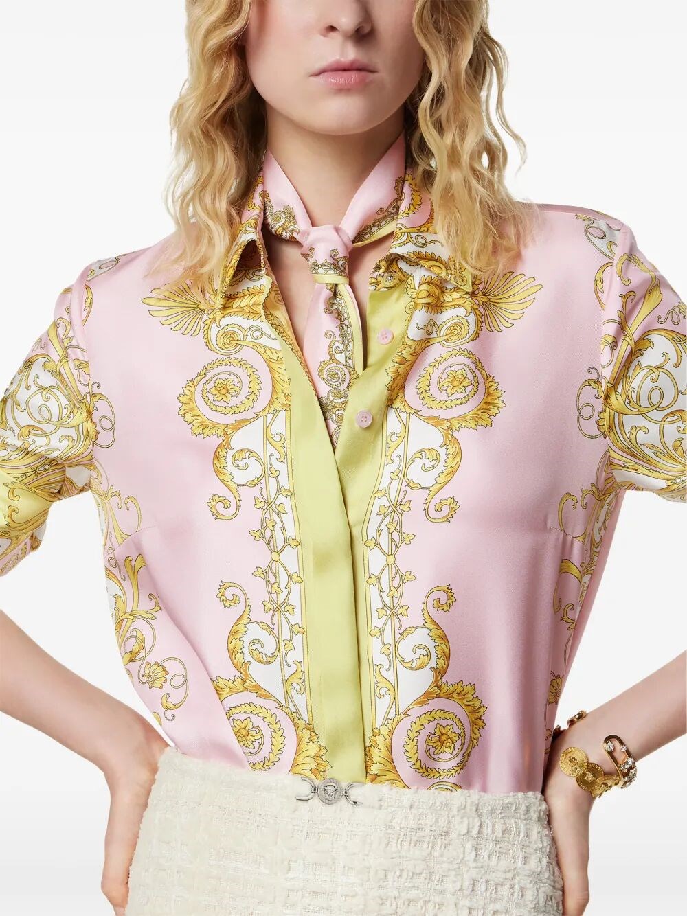 SPRING BAROCCO-PRINT SILK TWILL LAVALLIÈRE