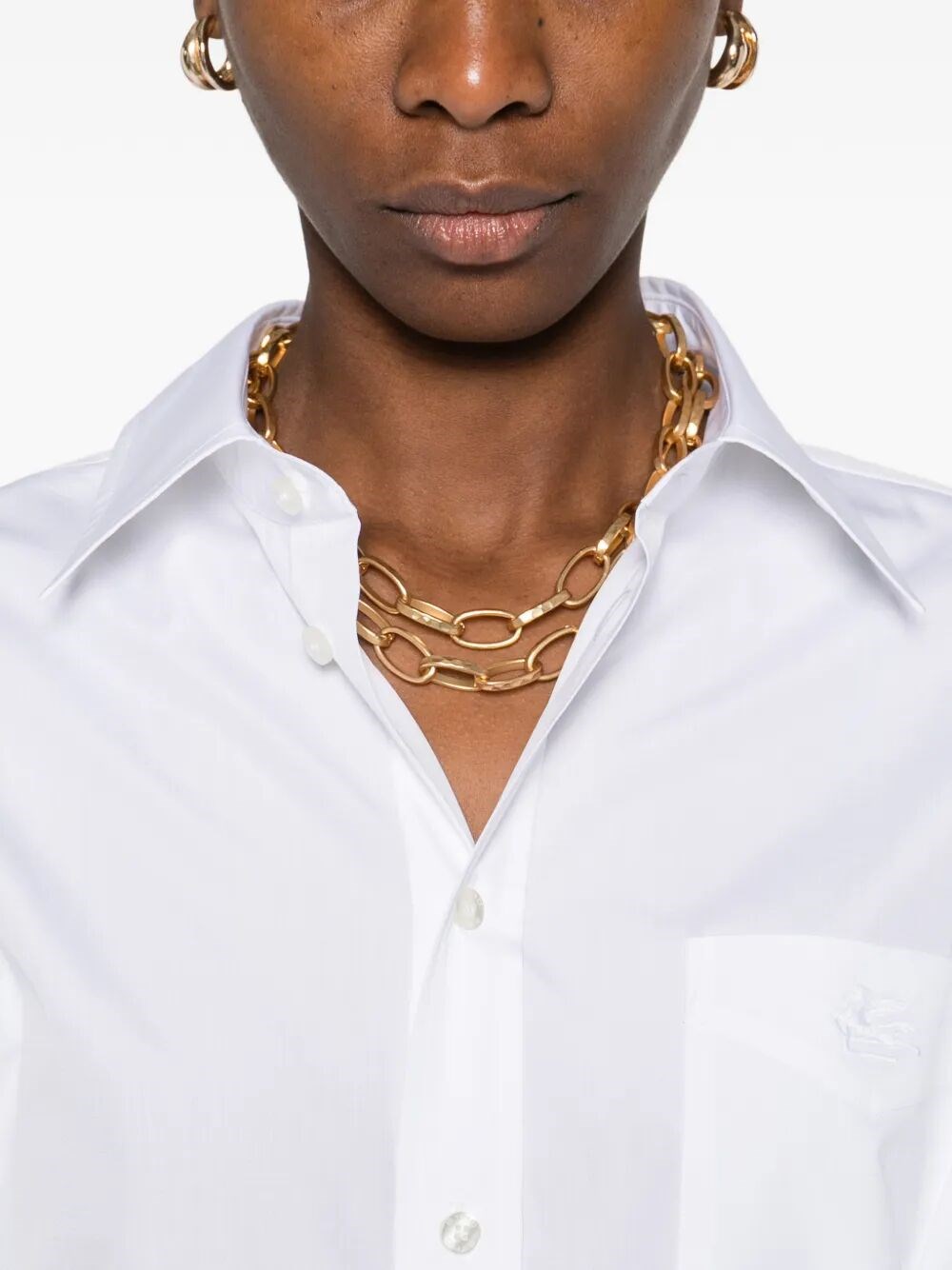 CHEST-POCKET COTTON SHIRT