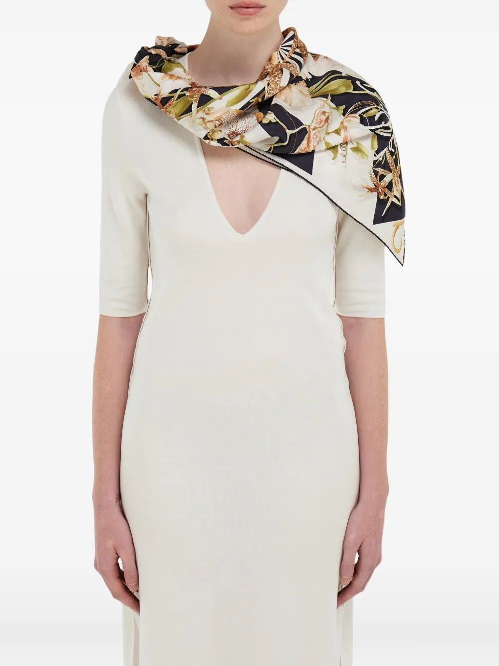 GAIA PRINT SILK SCARF