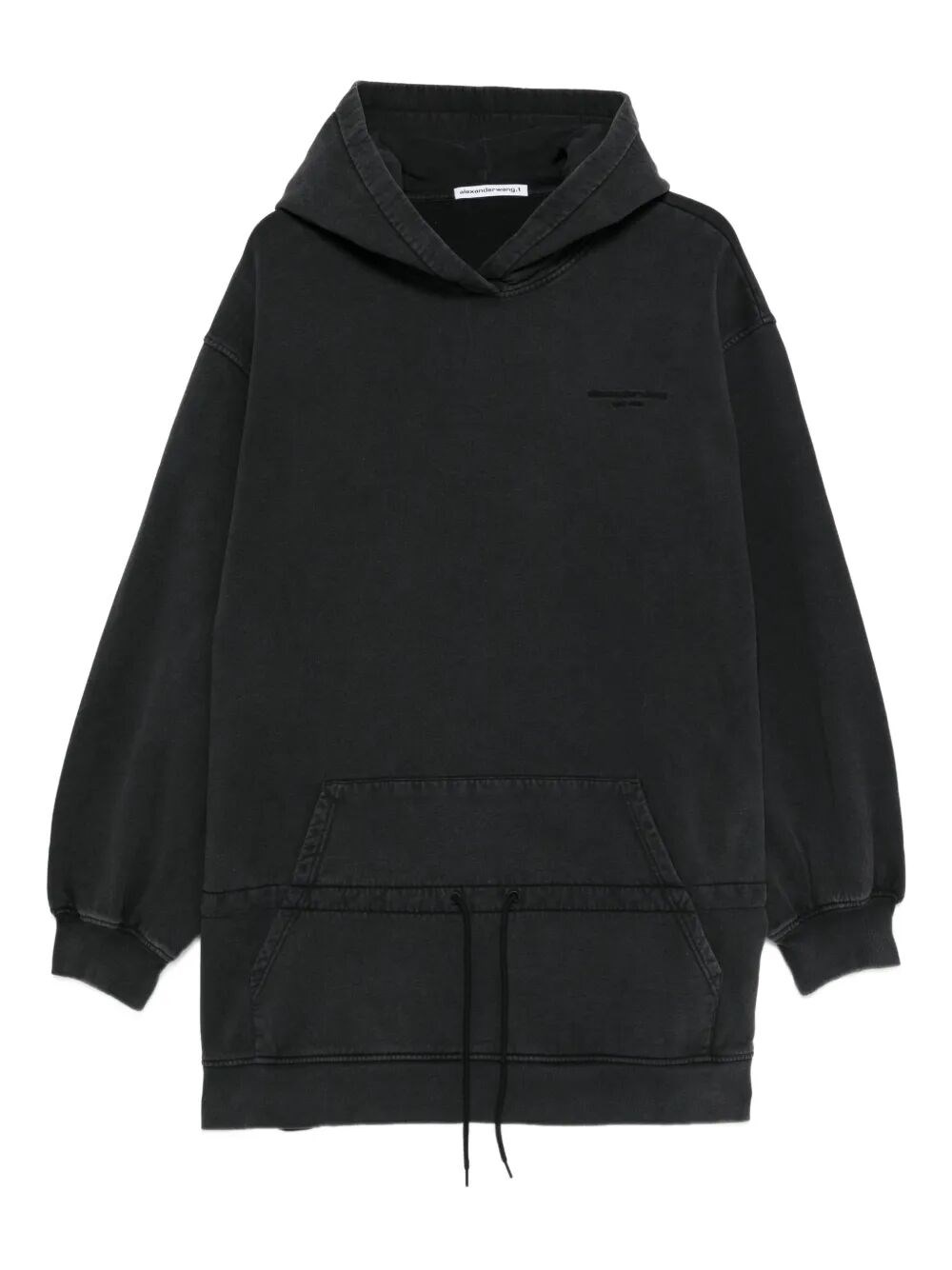 DROPPED WAIST HOODIE DRESS