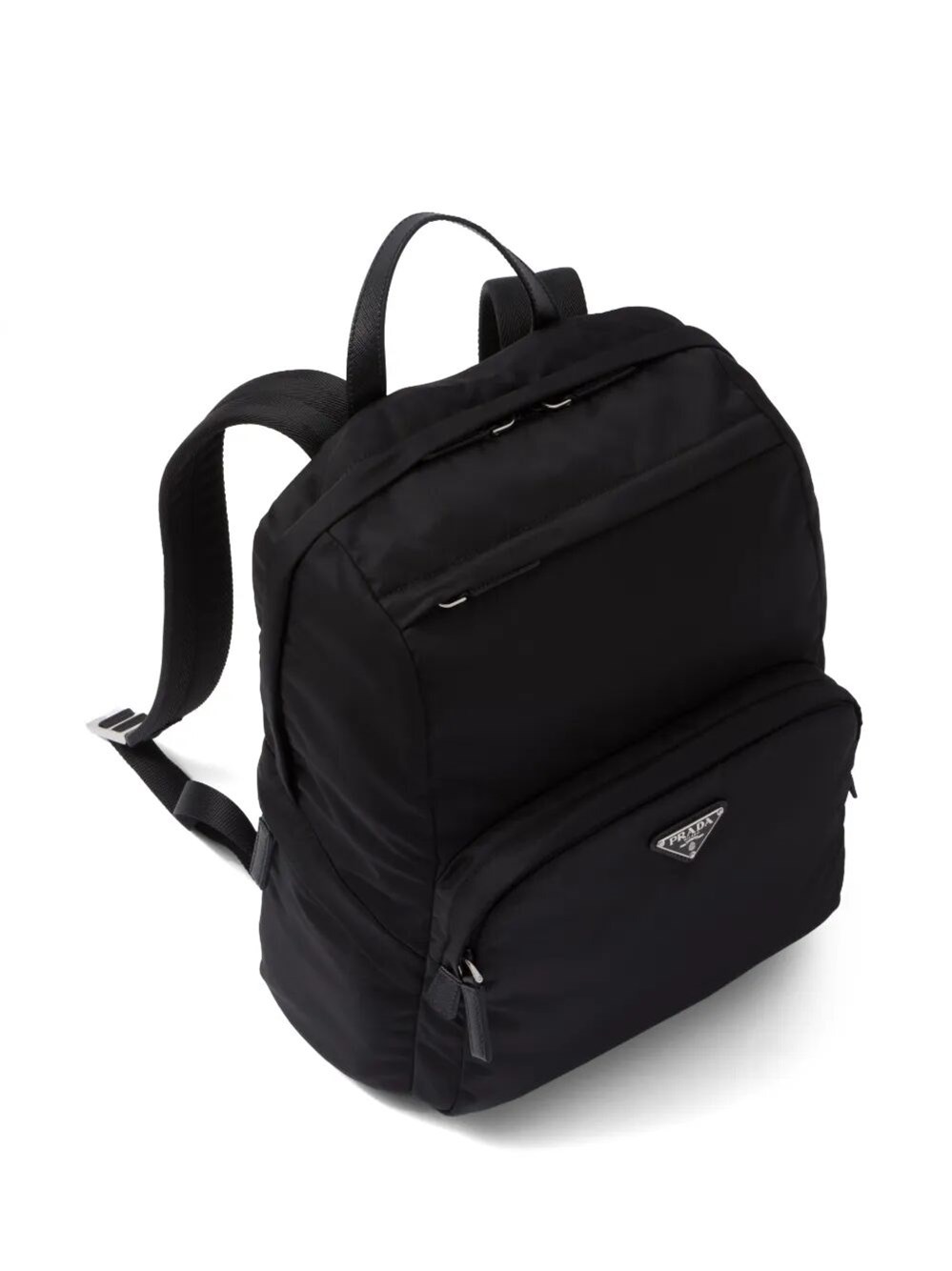 RE-NYLON AND SAFFIANO LEATHER BACKPACK