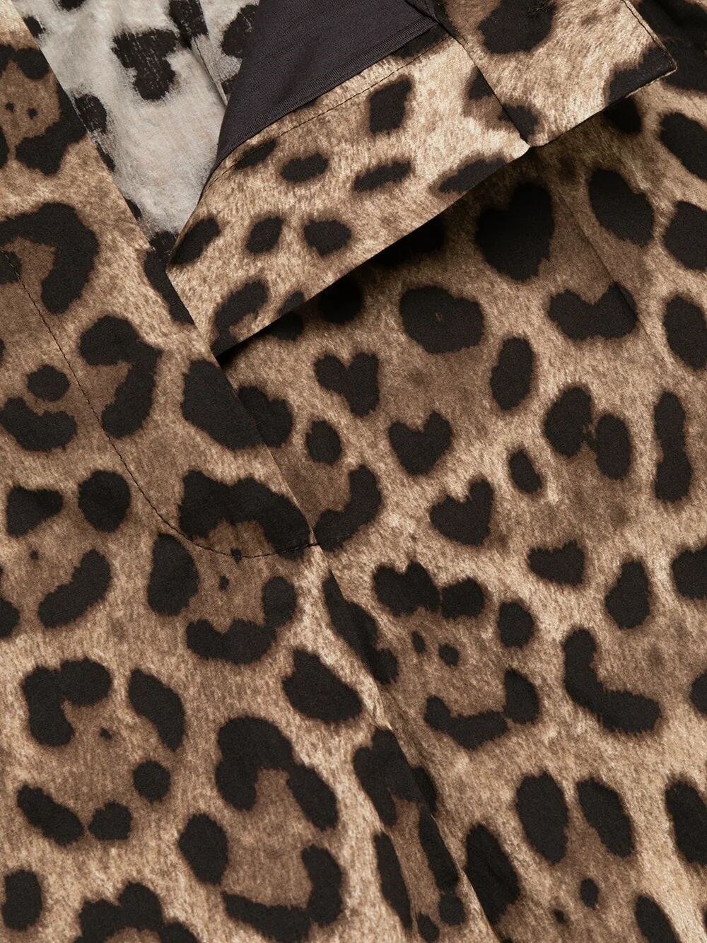 LEOPARD-PRINT POPLIN SHORTS