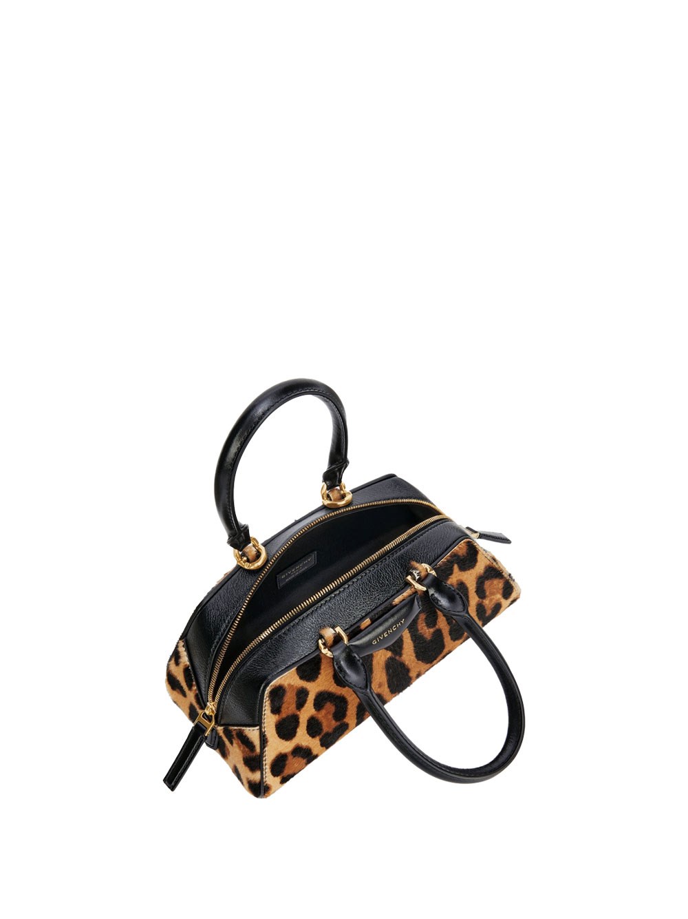 MINI ANTIGONA EAST-WEST BAG IN LEOPARD PONY EFFECT LEATHER