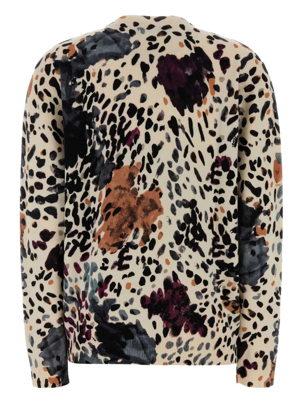 WOOL AND CASHMERE FALENA-PRINT PULLOVER