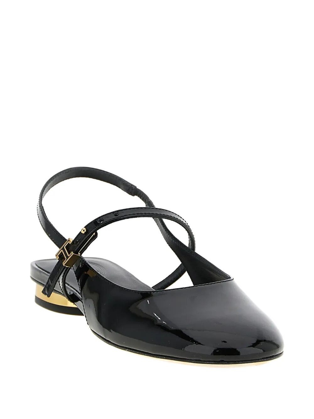 PATENT LEATHER MARY JANES WITH COVERED HEEL
