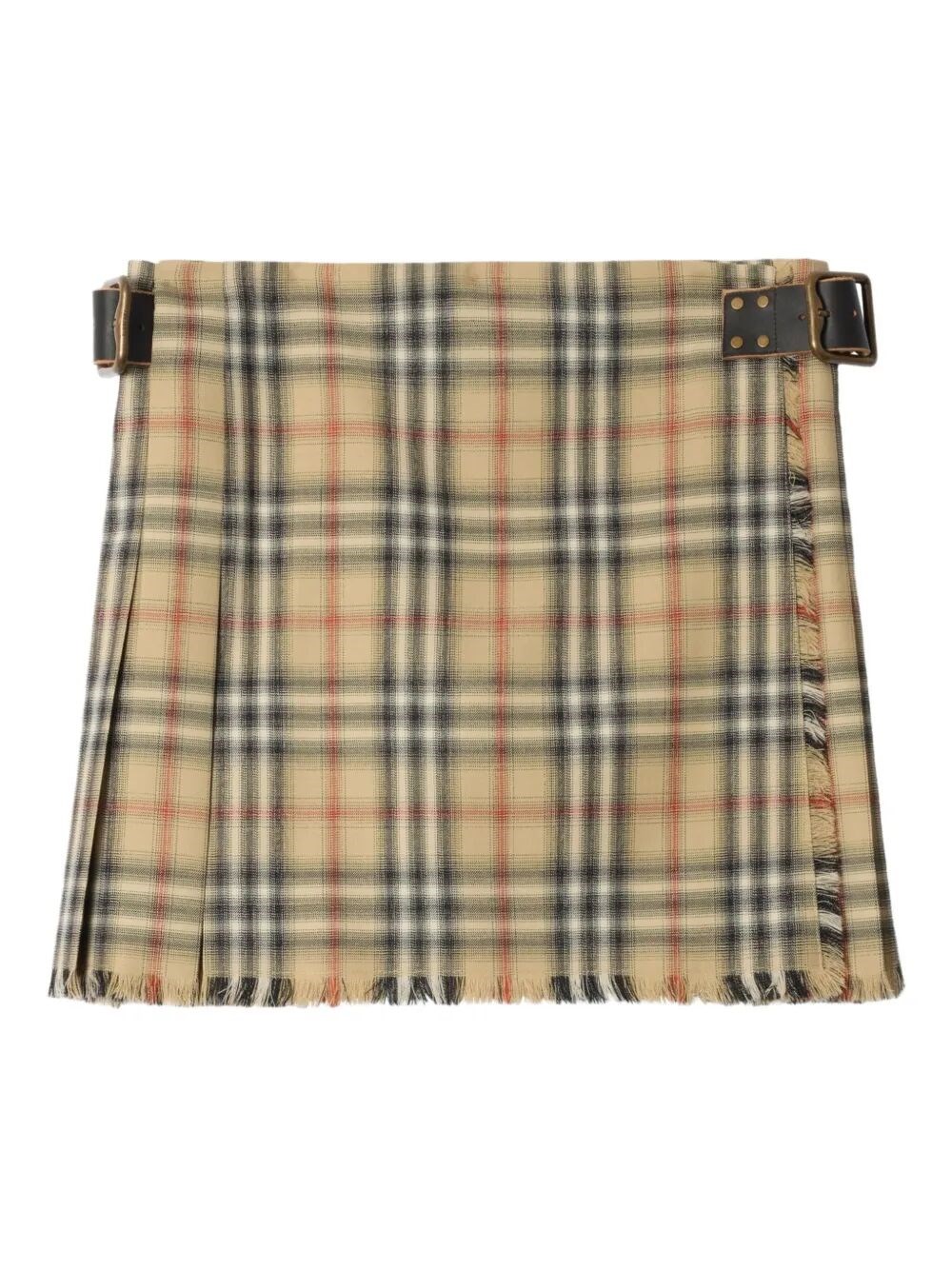 CHECK WOOL MINI KILT