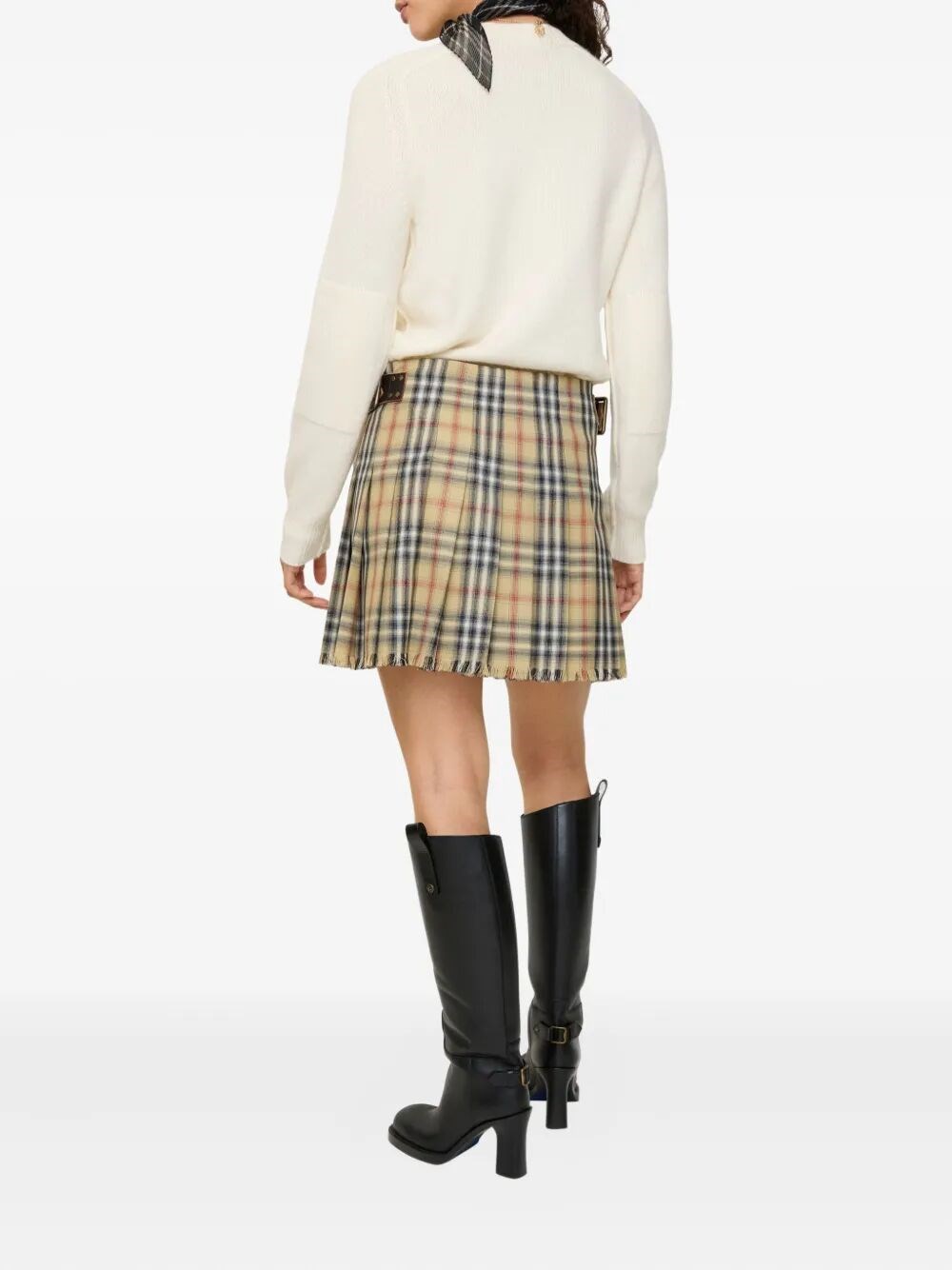 CHECK WOOL MINI KILT
