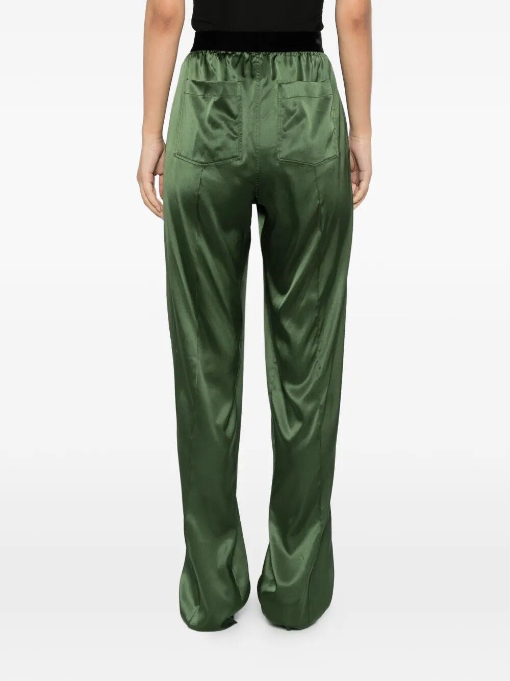 STRETCH SILK SATIN PJ PANTS