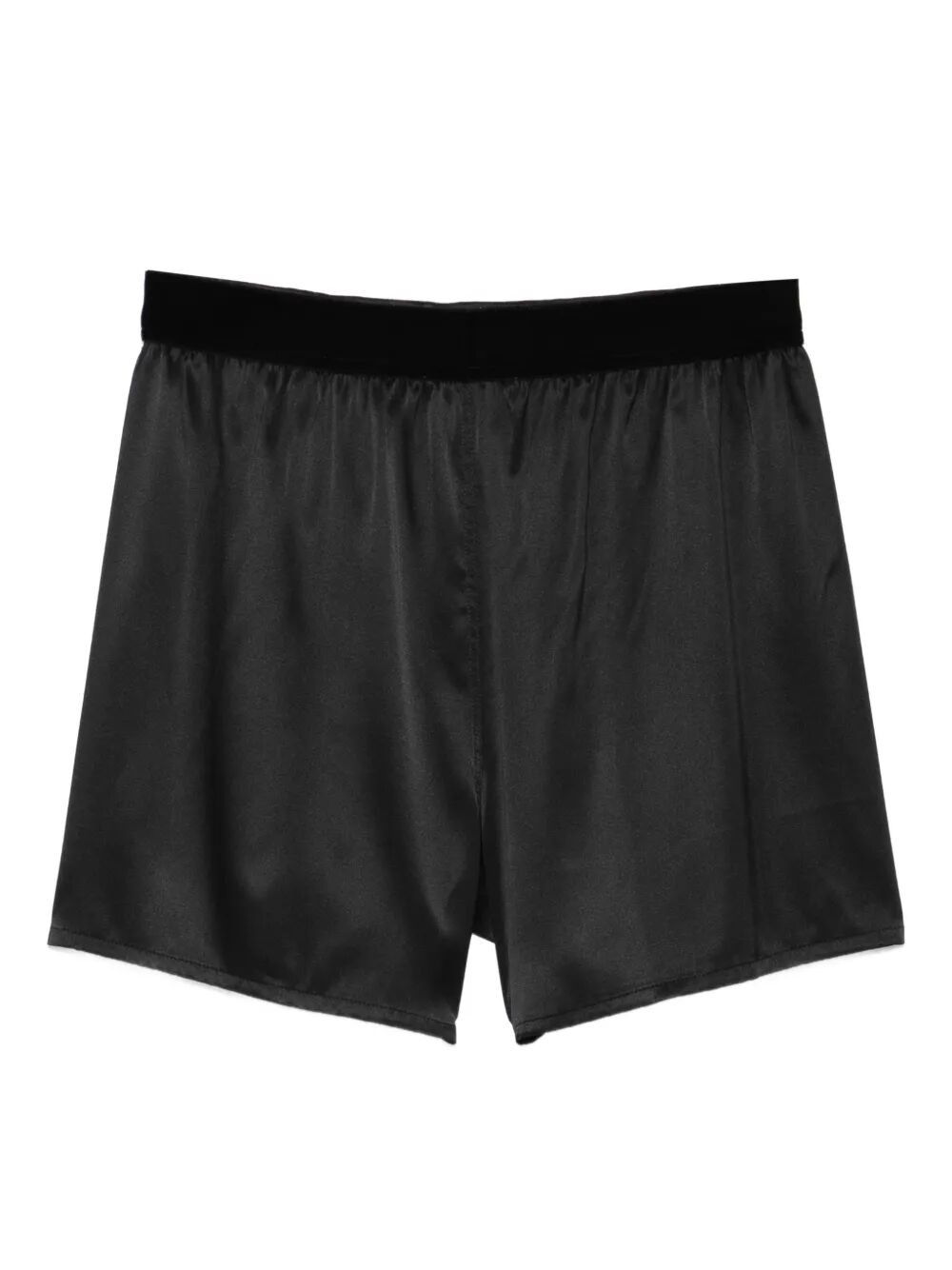 STRETCH SILK SATIN SHORTS