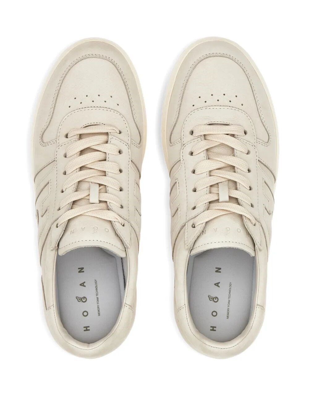 HOGAN H-TV NUBUCK LEATHER SNEAKERS