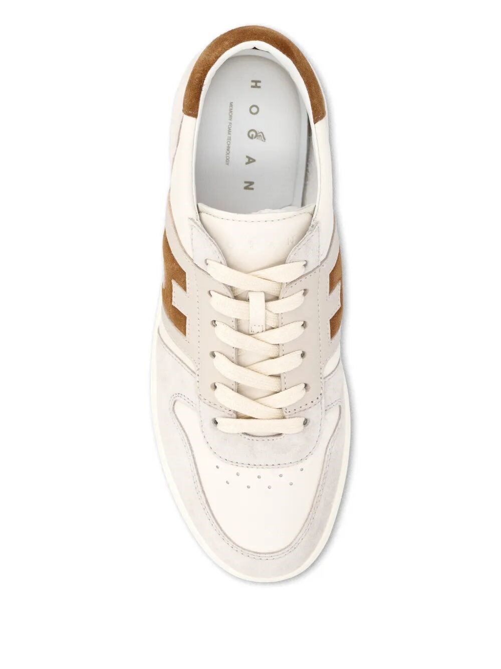 HOGAN H-TV SUEDE AND NAPPA LEATHER SNEAKERS