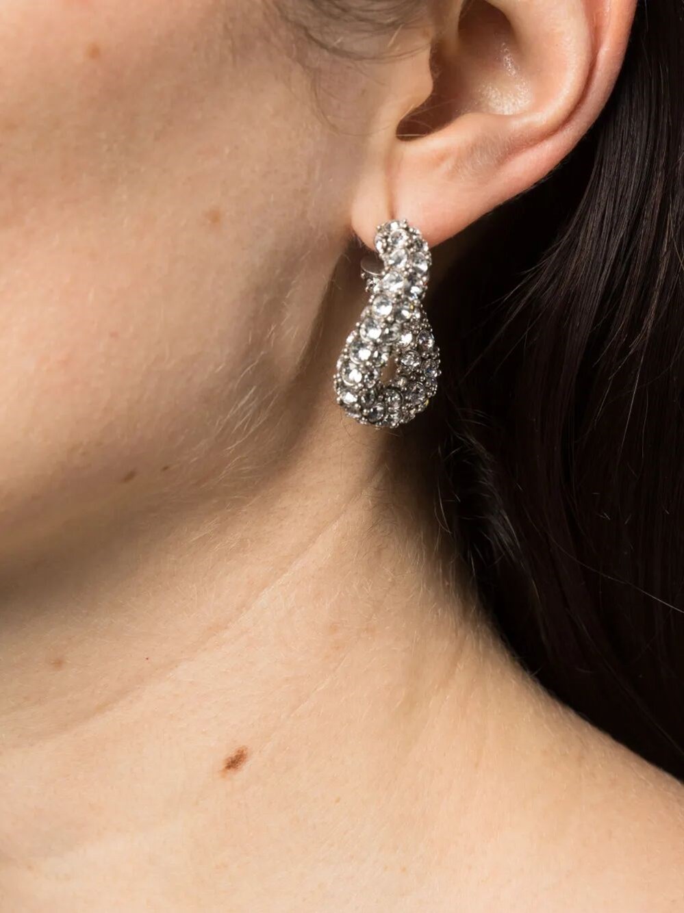 FUNKY RING CHAIN LINK EARRINGS