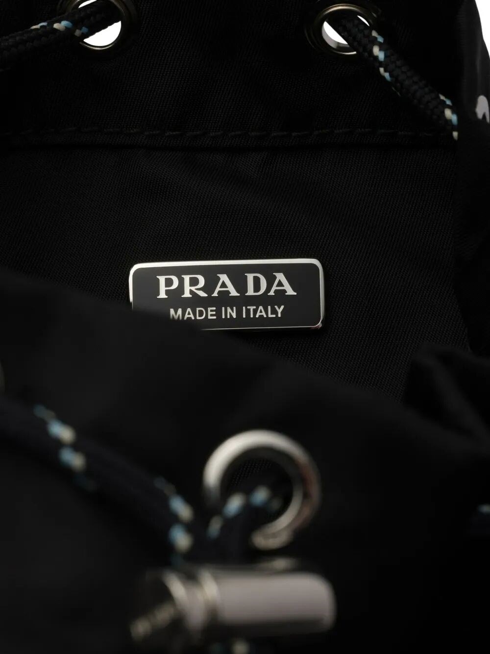 PRADA SPEEDROCK RE-NYLON AND LEATHER POUCH