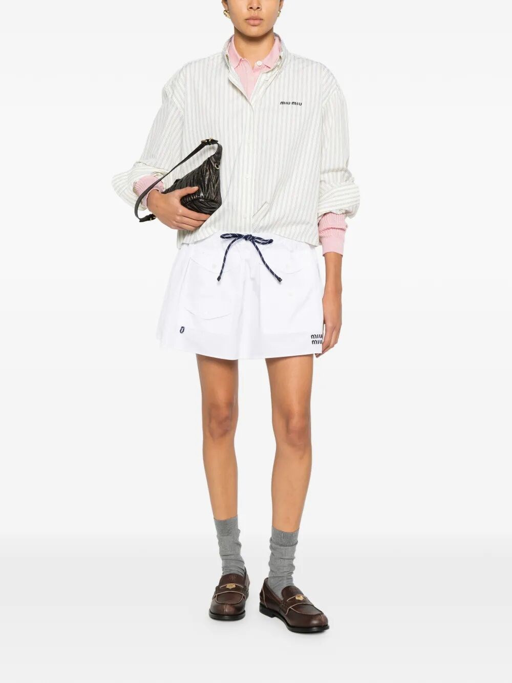 CROPPED STRIPED SHIRT