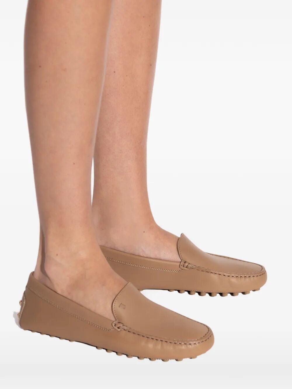 METAL DETAILING LEATHER GOMMINO LOAFERS